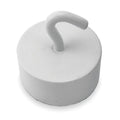 Magnetic Hook, Neodymium, White, 61 Lb