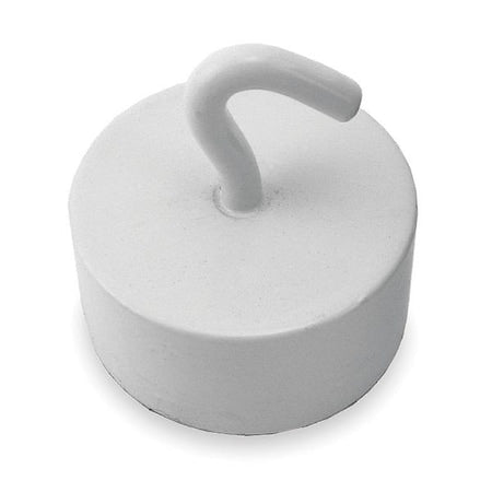 Magnetic Hook, Neodymium, White, 61 Lb