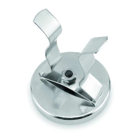 C-Clip Magnet, Chrome, 20 Lb, 2.035 In Dia