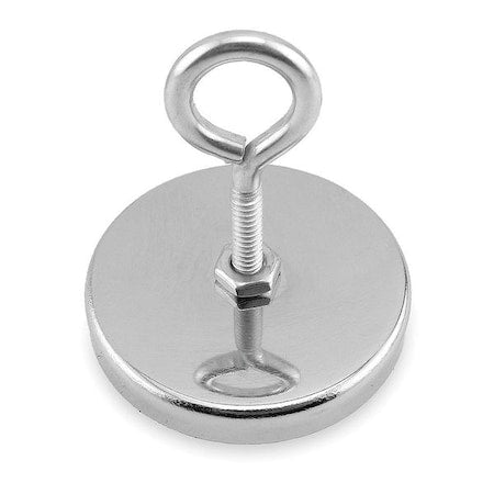 Round Base Eyebolt Magnet, 90 lb. Limit