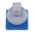 Watertight Pin & Sleeve Receptacle, 100 A, 120/208V AC, Single Phase, 2 Pole, IEC Grounding, Blue
