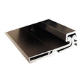 Piano Hinge, Aluminum, Full Surface Mounting, 1 1/4 in Leaf W x 83 in Leaf H, Dark Bronze Anodized