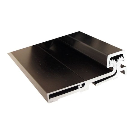 Piano Hinge, Aluminum, Full Surface Mounting, 1 1/4 in Leaf W x 83 in Leaf H, Dark Bronze Anodized