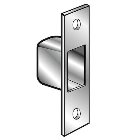1-1/4"W x 4-7/8"L, Box Stike Deadbolt Plate, Chrome