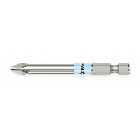 Power Bit, SAE, 1/4", Hex, No 3,3-1/2", SS