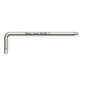SAE Plain Ball Hex Key Hex Key, 1/4" Tip Size, 7 1/4 in Long, 1 5/16 in Short
