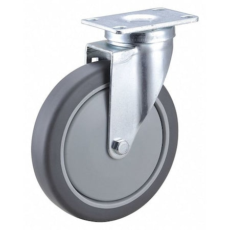 Swivel Plt Cstr, Polyurethane, 6 in, 300 lb