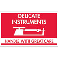 Shipping Labels, 3 In. H, Red/White, PK500