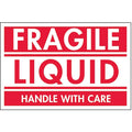 2" x 3" Adhesive Back Shipping Labels, Fragile Liquid, Pk500
