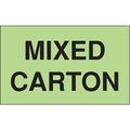 Shipping Labels, Black/Green, 3 In. H, PK50