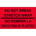 Shipping Labels, 3 In. H, Black/Red, PK50