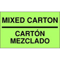 Shipping Labels, Black/Green, 5 In. W, PK50