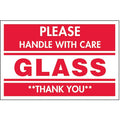 2" x 3" Adhesive Back Shipping Labels, Glass Handle with Care, Pk500