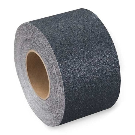 Anti-Slip Tape Aluminum oxide 60 Grit Size, Black, 4" W x 60 ft. L, 42 mil Thick
