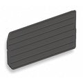 Plastic Divider, Black, 27 in L, 8 13/16 in H, 6 PK