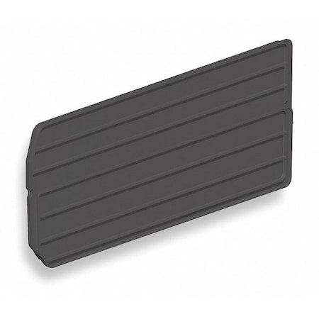 Plastic Divider, Black, 20 7/8 in L, 5 7/8 in H, 4 PK