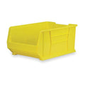 Storage Bin, Plastic, Yellow, 11 in H, 16 1/2 in W, 23 7/8 in L