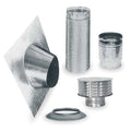 Gas Vent Pipe Kit, Snap Lock, Silver, Standard Pipe