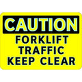 Caution Sign, 7 in H, 10 in W, Aluminum, Rectangle, English, 102460