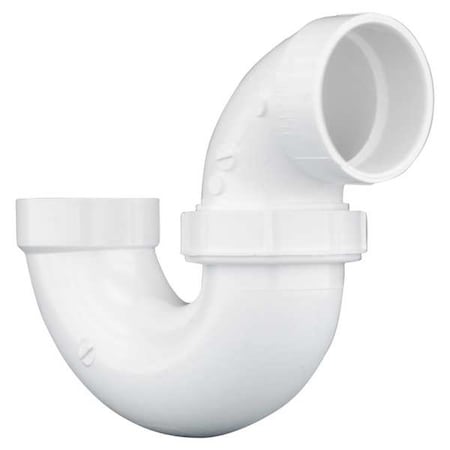 PVC, White Finish, P-Trap with Union