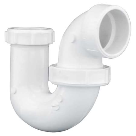PVC, White Finish, P-Trap with Union