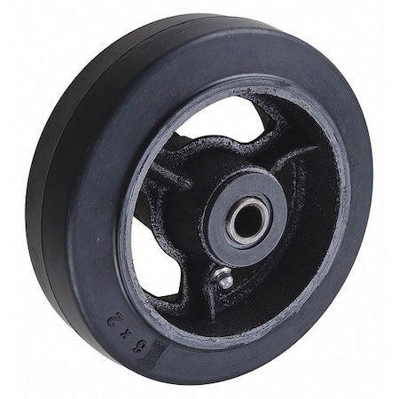Caster Wheel, Rubber, 6 in., 500 lb.