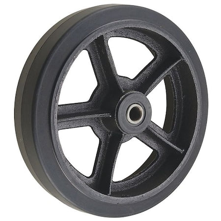 Caster Wheel, 8 in., 600 lb., Black Core