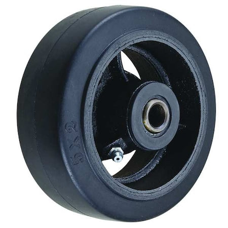 Caster Wheel, Rubber, 5 in., 450 lb.