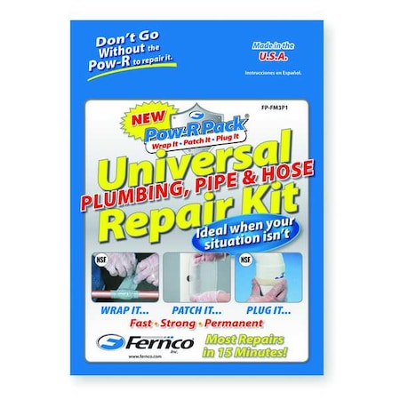 Pipe Repair Kit, 2"W x 48"L , 6"W x 4"L