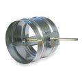 Volume Control Damper, 8-1/4"D, 12"DuctDia