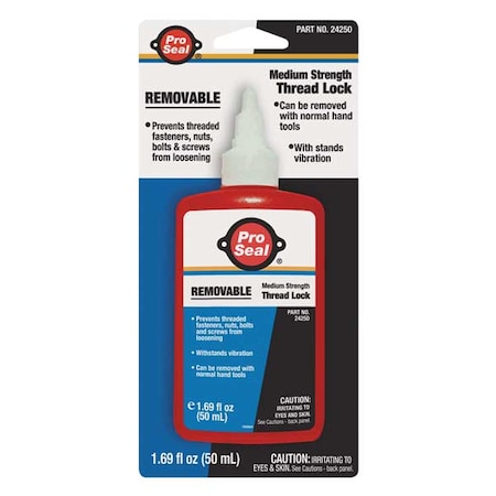 Threadlocker, PRO SEAL ANA-LOK(TM) 42, Blue, Medium, Liquid, 1.69 fl oz, Bottle