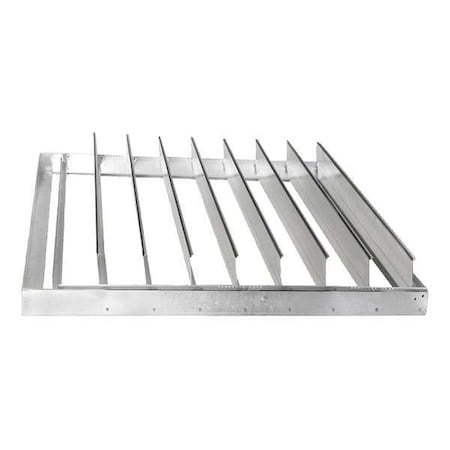 Backdraft Damper, Horizontal, 42 Sq