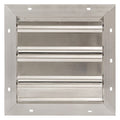 12 in 15"H-W 5 1/4"L Aluminum Backdraft Damper, 12-1/2 in x 12-1/2 in, Aluminum