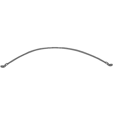 2 Terminals Lanyard, 6 in, 3/64 in Pin Dia., Galvanized Steel, Nylon Coated, 10 PK