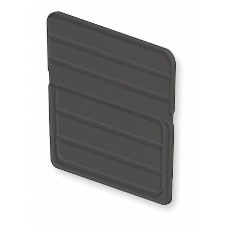 Plastic Divider, Black, 9 5/8 in L, 8 13/16 in H, 6 PK