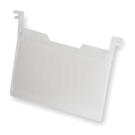 Plastic Label Holder, Clear, 5 3/4 in L, 6 PK