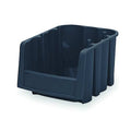 Hang & Stack Storage Bin, Plastic, Black, 5 in H, 6 5/8 in W, 8 7/8 in L