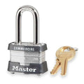 Padlock, Keyed Different, Long Shackle, Rectangular Steel Body, Steel Shackle, 5/8 in W
