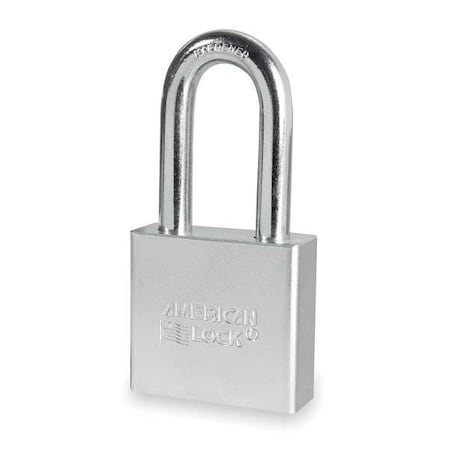 Padlock, Keyed Different, Long Shackle, Round Steel Body, Boron Shackle, 3/4 in W