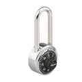 Combination Padlock, Front, Black/Silver