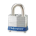 Padlock, Keyed Alike, Standard Shackle, Rectangular Steel Body, Steel Shackle, 5/8 in W