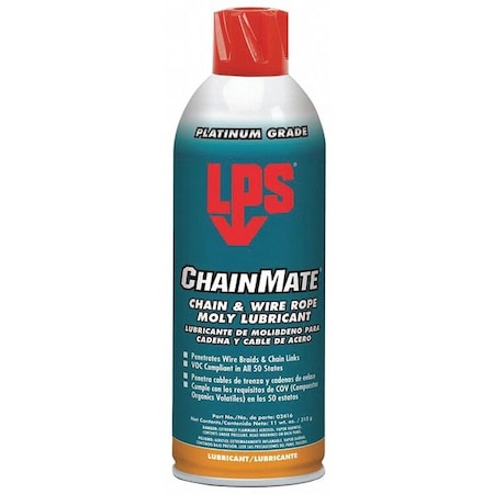Chainmate Chain and Wire Lubricant, 11 Oz Aerosol Can, Black
