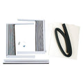 WindowMountKit, 2inH, 21inW, Metal/Plastic