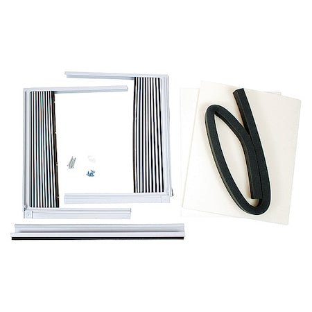 WindowMountKit, 2inH, 21inW, Metal/Plastic