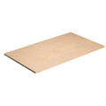 Decking, Particleboard, 69 in W, 16 15/16 in D, Sand, Unfinished Finish