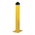 Bollard Round, 36 H in., Yellow