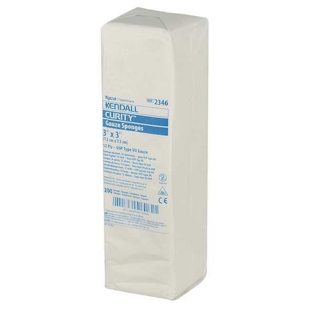 Sponge, Non-Sterile, White, Gauze, PK200