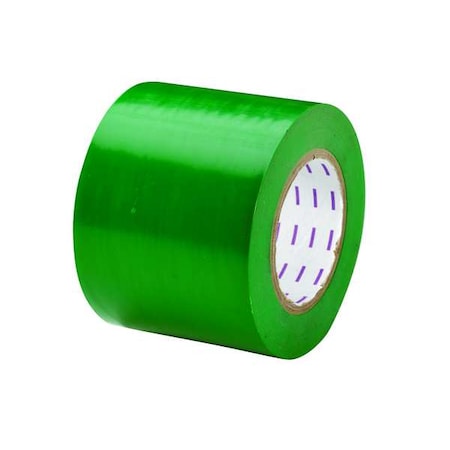 Safety Warning Tape Vinyl Green, 4" W x 180 ft. L, 5 mil Thick