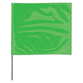 Marking Flag, Vinyl, 21" Wire Staff, Solid, 21" L., 100 PK
