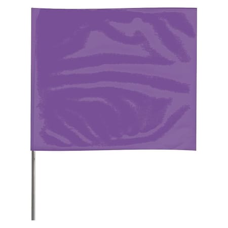 Marking Flag, Vinyl, 36" Wire Staff, Solid, 36" L., 100 PK